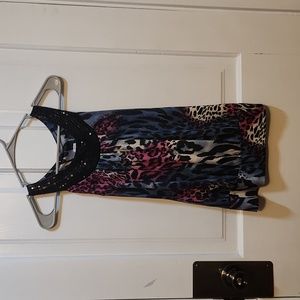 Kiwi Black, Purple, Blue Tank Top